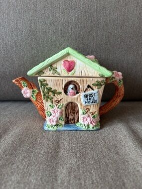 Vintage Hand-Painted Teapot from 1996